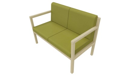 Banquette Noé 2 places avec accoudoirs